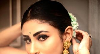 VOTE! Mouni's Hottest Sari Look