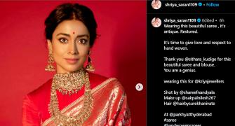 How Shriya, Sobhita celebrated National Handloom Day