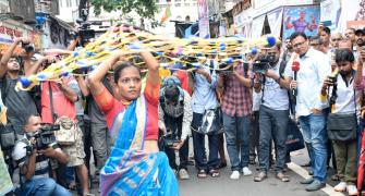 Lady Govindas Celebrate Dahi Handi