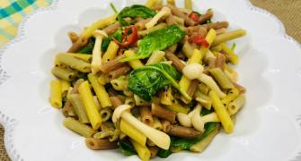 Recipe: Penne With Spinach & Veggies