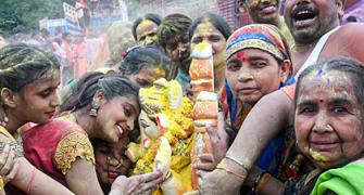 Goodbye Bappa, Says India