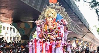 Pix: Lalbaughcha Raja's Grand Visarjan Procession