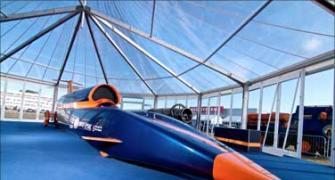 Supersonic car unveiled at Farnborough air show