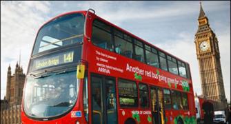 Check out these attractive double-decker buses!