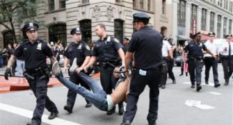 Protestors take on Wall Street