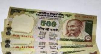 Rupee at the week's high of 55.15 against dollar