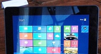 Tablets touched by Windows 8