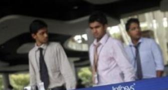 Infosys shares closed 1% up on subdued FY'15 revenue guidance