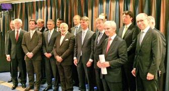 Modi in Hannover; meets German CEOs