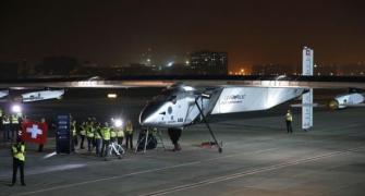 World's first solar-powered plane leaves Oman for Gujarat