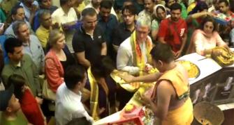 Tim Cook's tryst with India: 1st stop, Siddhivinayak Temple