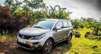 Hexa is a heavy car and is loaded with safety equipment