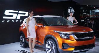 Kia showcases concept SUV made for India