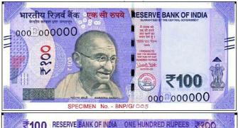 This is how the new Rs 100 note looks like
