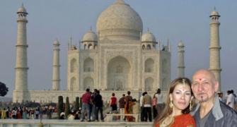 The 'Mahatma' at the Taj