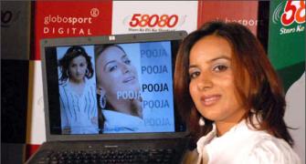 Pooja Gandhi launches her website