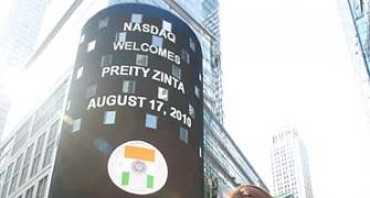 Preity Zinta rings Nasdaq bell