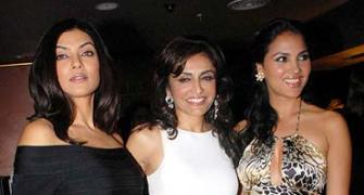 Sushmita, Lara go glam