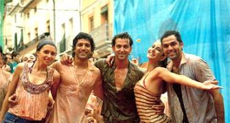 Hrithik, Farhan celebrate Holi in Spain