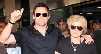Hugh Jackman arrives in Mumbai