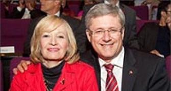 Canadian Prime Minister Harper gets a Breakaway