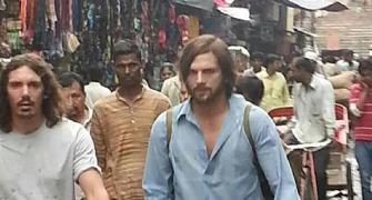 Photo: Ashton Kutcher shoots Steve Jobs boipic in India