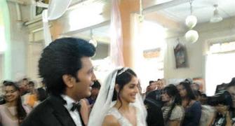 PIX: Riteish and Genelia's church wedding