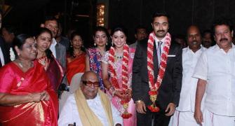 PIX: Prasanna-Sneha's grand wedding reception