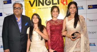 PIX: Bachchans, Madhuri attend English Vinglish premiere