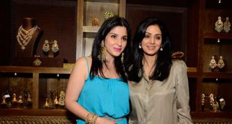 PIX:Maheep launches new line of diamonds, Sridevi supports