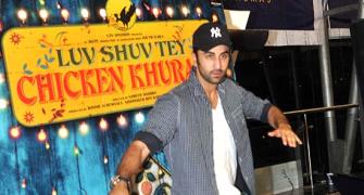 PIX: Ranbir, Kalki attend Chicken Khurana premiere