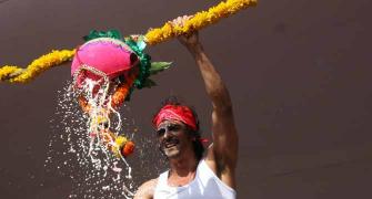 PIX: Arjun, Shah Rukh, Hrithik at dahi handi celebrations