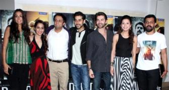 PIX: Shilpa Shetty, Abhishek at David's premiere