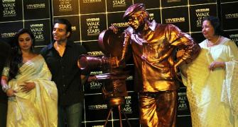PIX: Rani, Pamela Chopra unveil Yash Chopra's statue