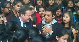 Aamir Khan meets British PM David Cameron
