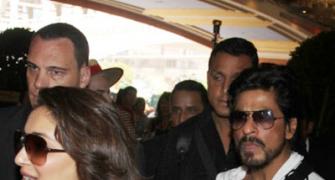 PIX: Shah Rukh, Madhuri, Deepika arrive in Macau