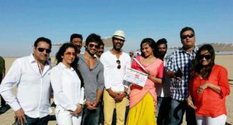 Shahid, Sonakshi start shooting for Rambo Rajkumar