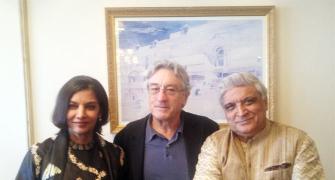 Shabana Azmi-Javed Akhtar's lunch with Robert de Niro