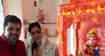 PIX: Bakhtiyar and Tanaaz Irani, Anindita Nayar celebrate Ganpati