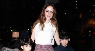 Sussanne, Zayed get together for mum Zarine Khan's book launch