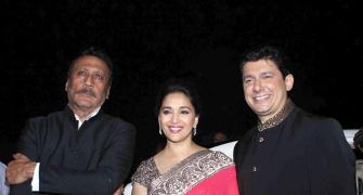 PIX: Madhuri, Jackie Shroff, Mukesh Ambani party together