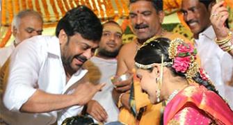 PIX: Chiranjeevi at Krish-Ramya's wedding