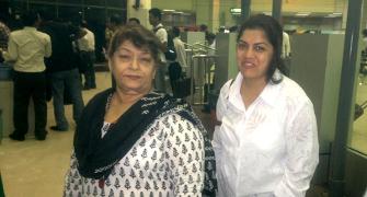 Spotted: Saroj Khan at Kolkata airport