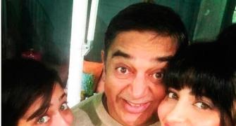 Kamal and his daughters in the US for Sabaash Naidu