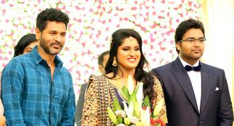 PIX: Prabhudheva, Kamal Haasan attend Ravikumar's daughter's wedding reception