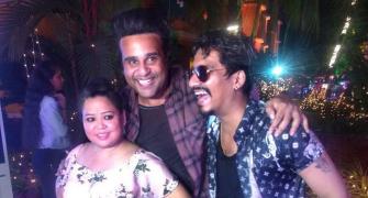 PIX: Krushna attends Bharti Singh's pool party