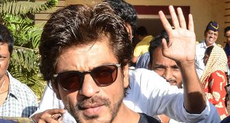 PIX: Shah Rukh Khan, Anushka, Ranveer cast their vote