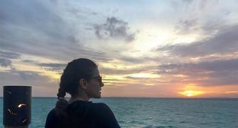 PIX: Ajay Devgn, Kajol vacation in Maldives