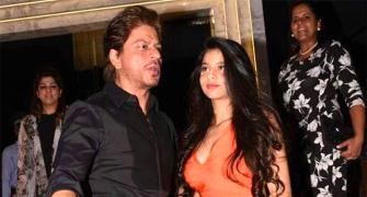 PIX: Shah Rukh parties with daughter Suhana