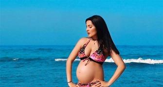 Celina Jaitly celebrates her baby bump